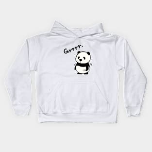 Grrrr. Panda is growling.. Kids Hoodie